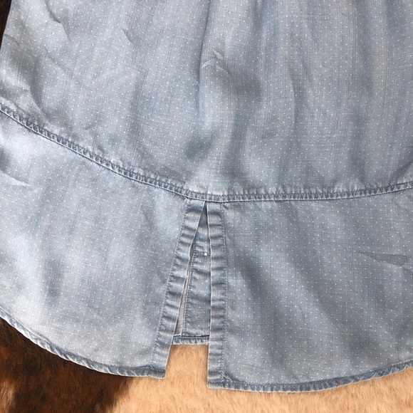 Cloth and Stone Sleeveless Chambray Top XS - Picture 4 of 6